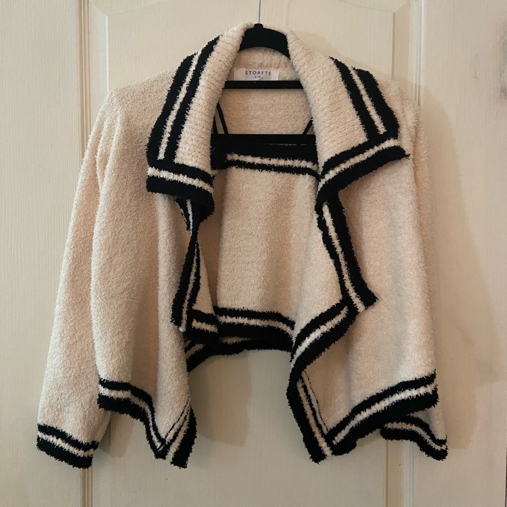 Storets Selena Fuzzy Cardi and Top Set